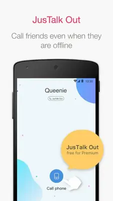 JusTalk android App screenshot 1